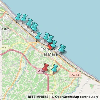 Mappa Via Civitella, 66023 Francavilla al Mare CH, Italia (1.74071)