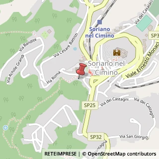 Mappa Via Montecavallo, 811, 01038 Soriano nel Cimino, Viterbo (Lazio)