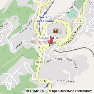 Mappa Via Vittorio Emanuele III, 23, 01038 Soriano nel Cimino, Viterbo (Lazio)