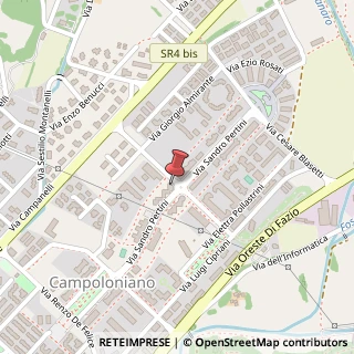 Mappa Via Sandro Pertini, 43, 02100 Rieti, Rieti (Lazio)