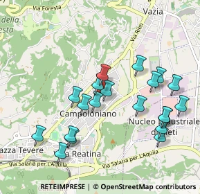 Mappa Via Palmegiani, 02100 Rieti RI, Italia (1.0275)
