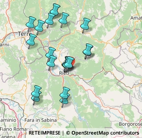 Mappa Via Palmegiani, 02100 Rieti RI, Italia (15.2295)
