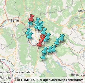 Mappa Via Palmegiani, 02100 Rieti RI, Italia (10.214)