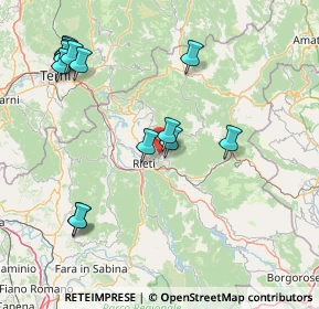Mappa Via Palmegiani, 02100 Rieti RI, Italia (18.84071)