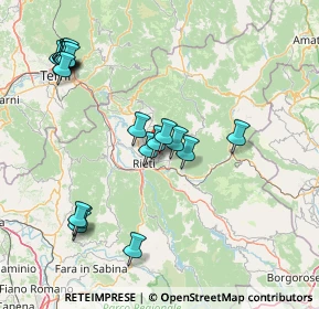 Mappa Via Palmegiani, 02100 Rieti RI, Italia (18.2965)