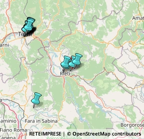 Mappa Via Palmegiani, 02100 Rieti RI, Italia (21.3655)