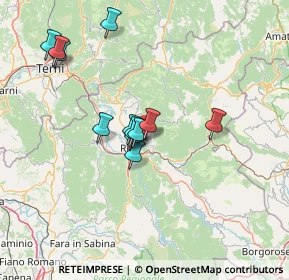 Mappa Via Palmegiani, 02100 Rieti RI, Italia (12.8125)