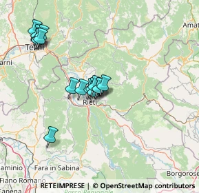 Mappa Via Palmegiani, 02100 Rieti RI, Italia (13.64375)