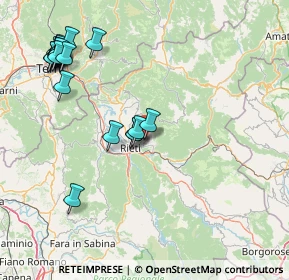 Mappa Via Palmegiani, 02100 Rieti RI, Italia (19.887)