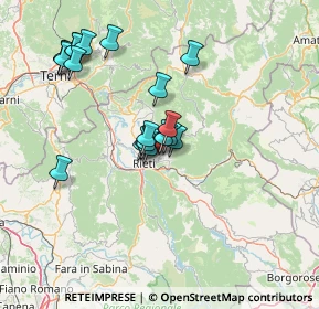Mappa Via Palmegiani, 02100 Rieti RI, Italia (13.6815)