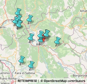 Mappa Via Palmegiani, 02100 Rieti RI, Italia (15.55071)