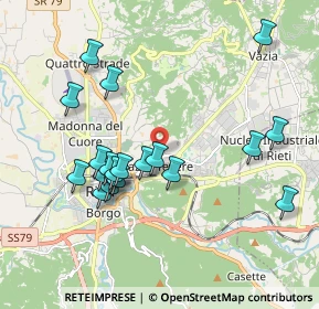 Mappa Via Palmiro Togliatti, 02100 Rieti RI, Italia (1.9985)