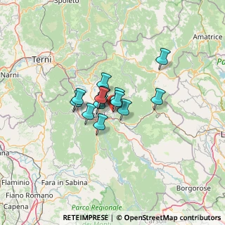 Mappa Via Dell'industria Snc, 02015 Rieti RI, Italia (7.67429)