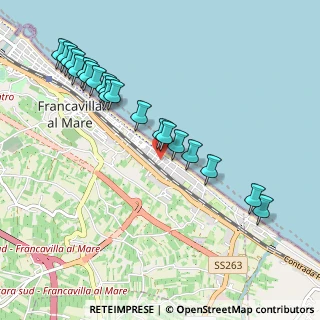 Mappa Via dei Vestini, 66023 Francavilla al Mare CH, Italia (1.132)