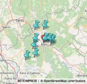 Mappa Via Gian Battista Rainaldi, 02100 Rieti RI, Italia (7.85909)