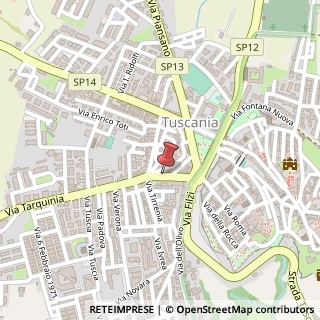 Mappa Via Tarquinia, n28, 01017 Tuscania, Viterbo (Lazio)