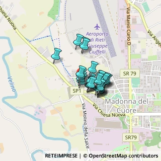 Mappa Via Giuseppe Biancifiori, 02100 Rieti RI, Italia (0.25357)