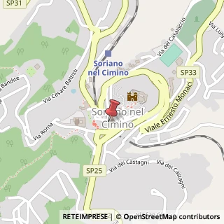 Mappa Regione Candelette, 4, 01038 Soriano nel Cimino, Viterbo (Lazio)