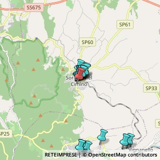 Mappa SP 64, 01038 Soriano Nel Cimino VT (2.063)
