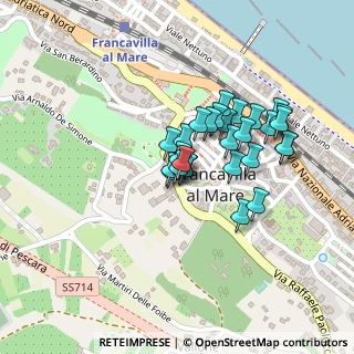 Mappa Via San Rocco, 66023 Francavilla al Mare CH, Italia (0.17143)
