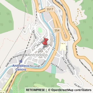 Mappa Via Giuseppe Mannetti, 17, 02013 Antrodoco, Rieti (Lazio)