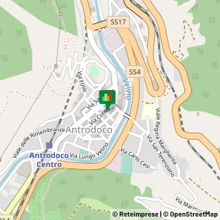 Mappa Via Giuseppe Mannetti, 17, 02013 Antrodoco, Rieti (Lazio)