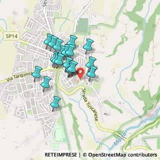Mappa Via Sette Cannelle, 01017 Tuscania VT, Italia (0.378)