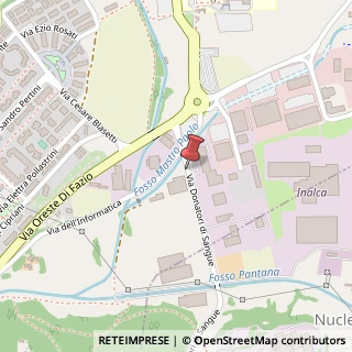 Mappa V. Donatori Sangue, 02100 Rieti, Rieti (Lazio)