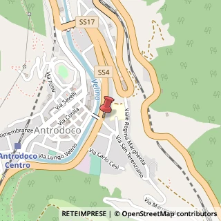 Mappa Via Marmorale, 31, 02013 Antrodoco, Rieti (Lazio)