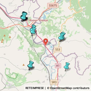 Mappa Via Baucche, 01028 Orte VT, Italia (5.533)