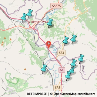 Mappa Via Baucche, 01028 Orte VT, Italia (5.36727)