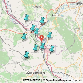 Mappa Via Baucche, 01028 Orte VT, Italia (6.95833)