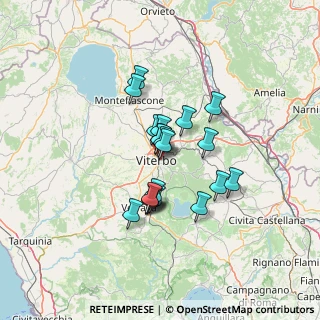 Mappa Piazza dell'Ortigara, 01100 Viterbo VT, Italia (10.002)