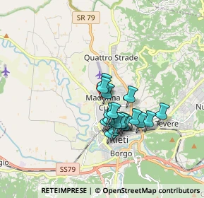 Mappa Viale Alberto Fassini, 02100 Rieti RI, Italia (1.36667)