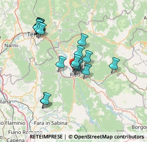 Mappa Viale Alberto Fassini, 02100 Rieti RI, Italia (13.983)
