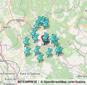 Mappa Viale Alberto Fassini, 02100 Rieti RI, Italia (9.587)