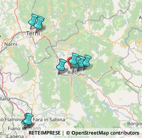 Mappa Viale Alberto Fassini, 02100 Rieti RI, Italia (15.66)