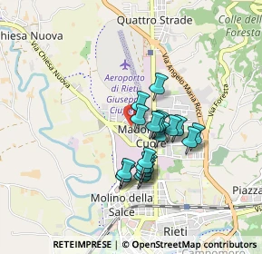 Mappa Viale Alberto Fassini, 02100 Rieti RI, Italia (0.703)