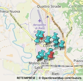 Mappa Viale Alberto Fassini, 02100 Rieti RI, Italia (0.757)