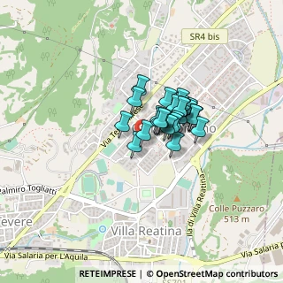 Mappa Via Giovanni Battista Gerace, 02100 Rieti RI, Italia (0.26296)