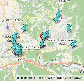 Mappa Via Giovanni Battista Gerace, 02100 Rieti RI, Italia (2.082)