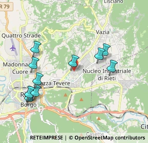 Mappa Via Giovanni Battista Gerace, 02100 Rieti RI, Italia (2.22182)