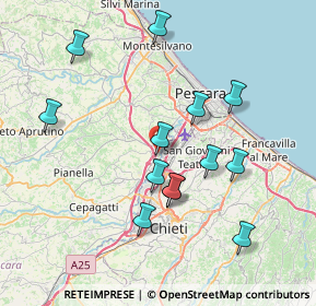 Mappa Di Cepagatti, 65010 Villanova PE, Italia (7.75538)