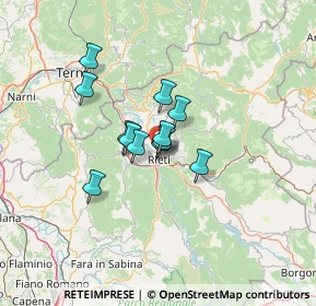 Mappa Piazza Ventitre Settembre, 02100 Rieti RI, Italia (8.78333)