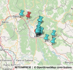 Mappa Piazza Ventitre Settembre, 02100 Rieti RI, Italia (7.20125)