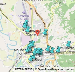 Mappa Via Pietro Colarieti, 02100 Rieti RI, Italia (1.08389)
