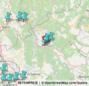 Mappa Via di Carlo Matteo, 02100 Rieti RI, Italia (25.89133)