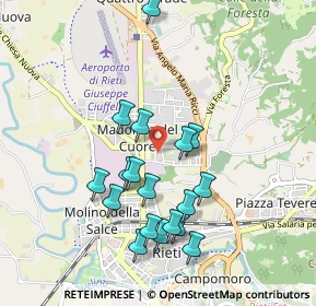 Mappa Via di Carlo Matteo, 02100 Rieti RI, Italia (0.95111)