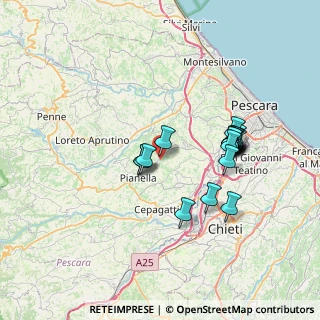 Mappa Contrada colle ionne, 65019 Pianella PE, Italia (6.64056)