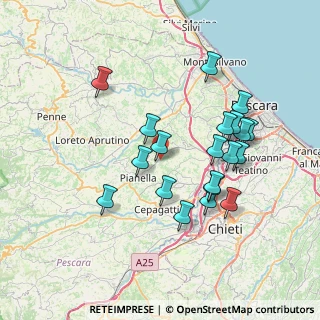 Mappa Contrada colle ionne, 65019 Pianella PE, Italia (7.346)